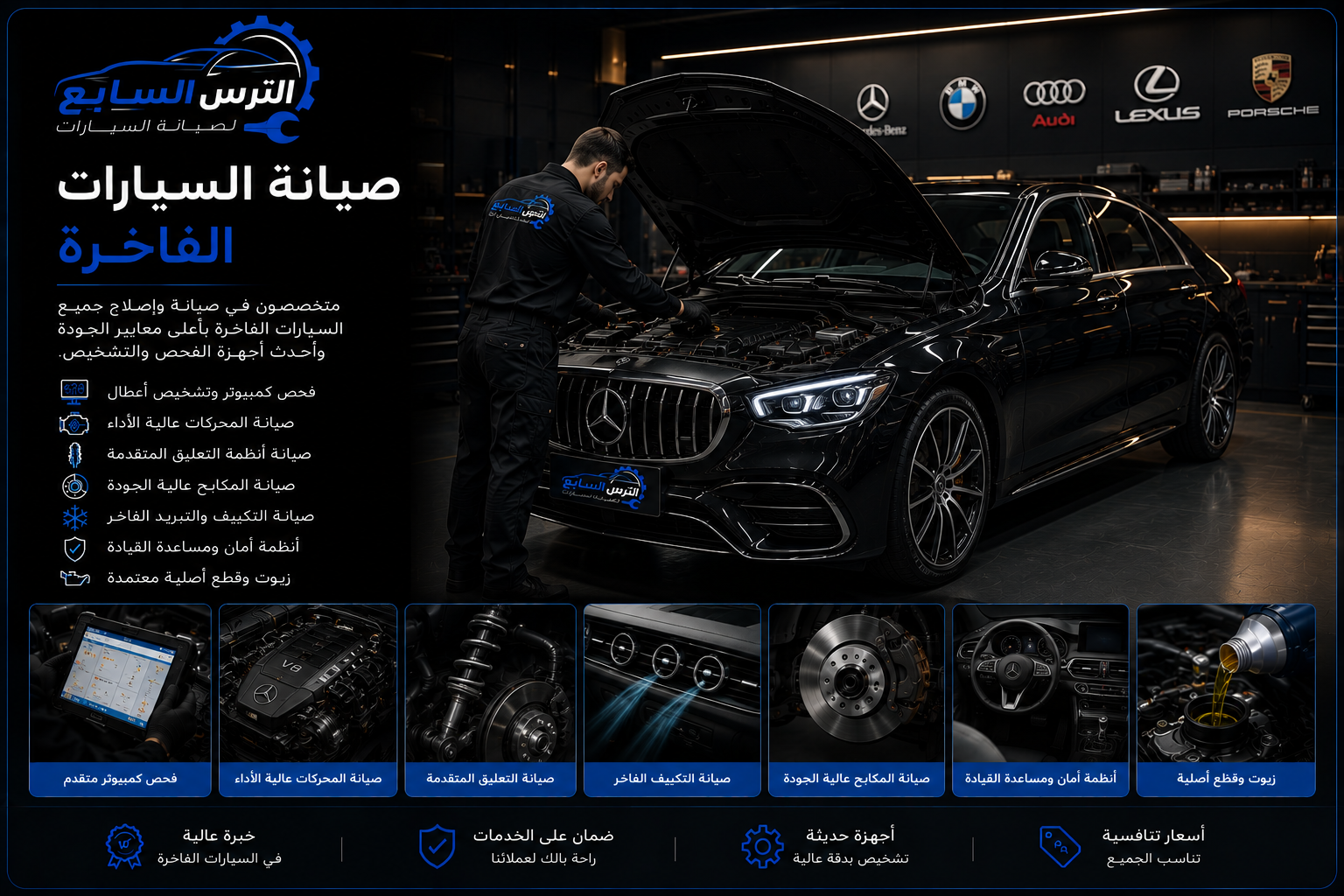 صيانة السيارات الفاخرة